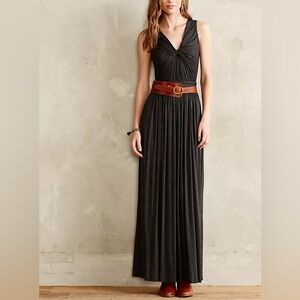 Antropologie Bailey44 Knotted Grey Maxi Dress M